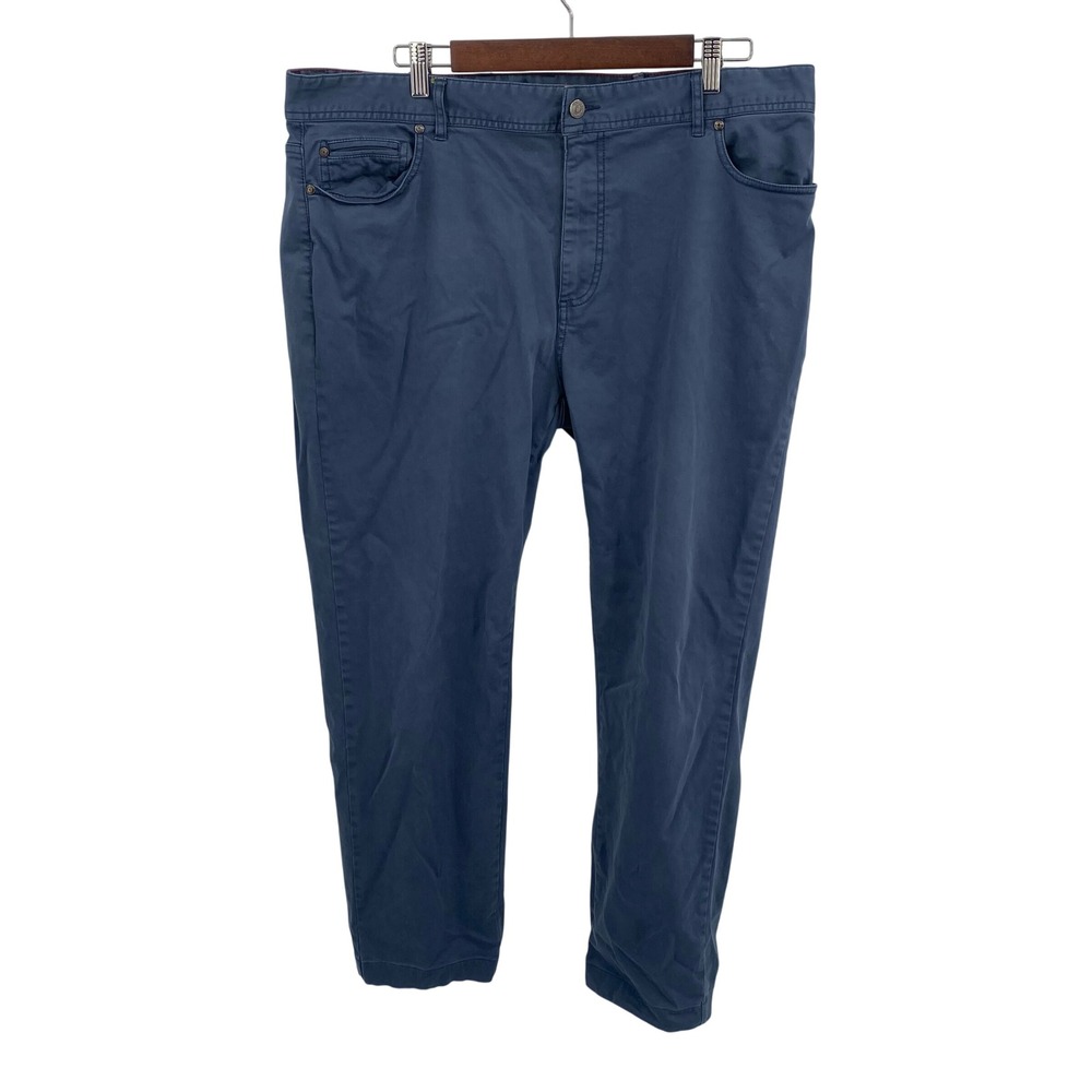 Johnnie O Men's Size 40x32‎ Chinos Pants Blue Casual Stretch Straight Fit
